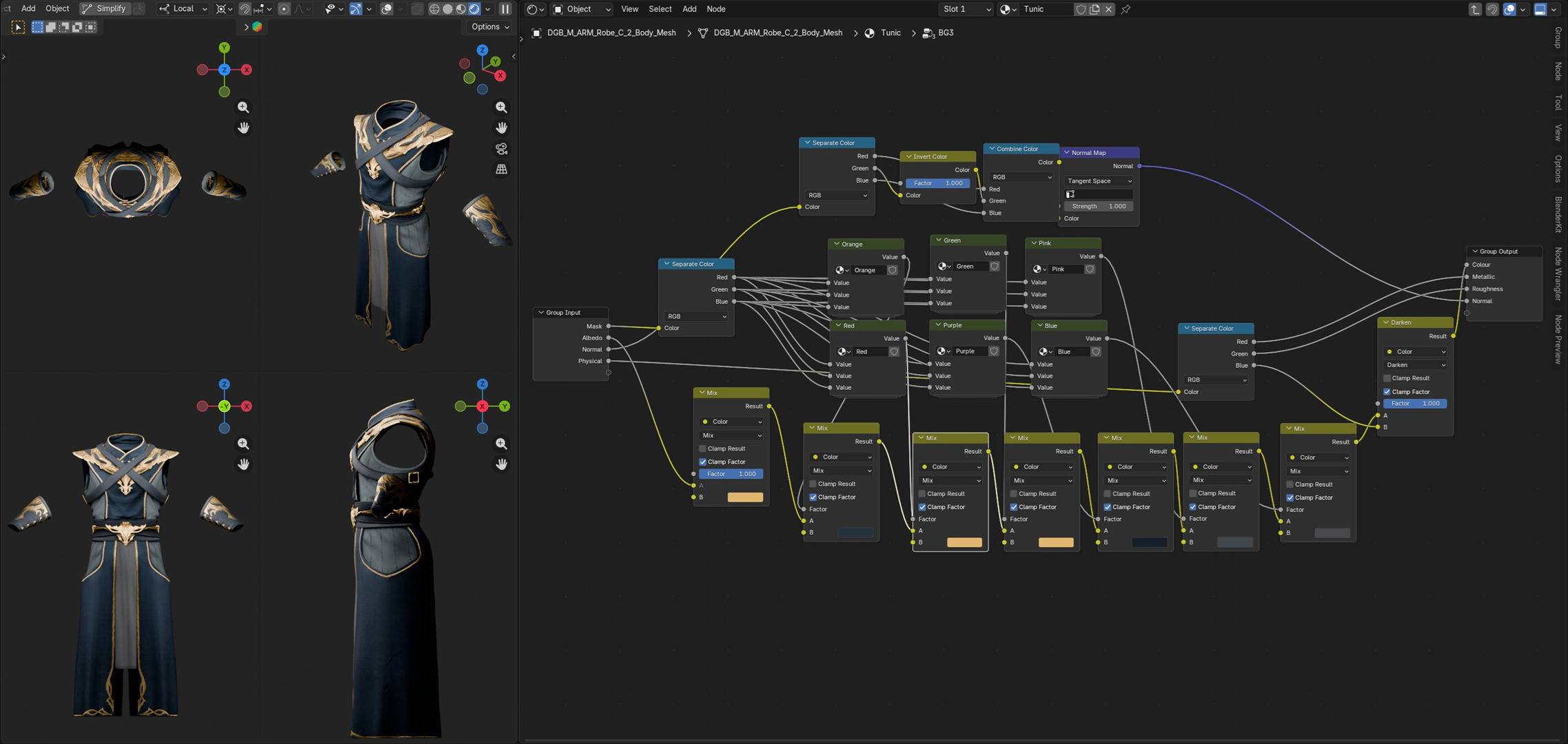Open3DLab • BG3 Dye Shader node