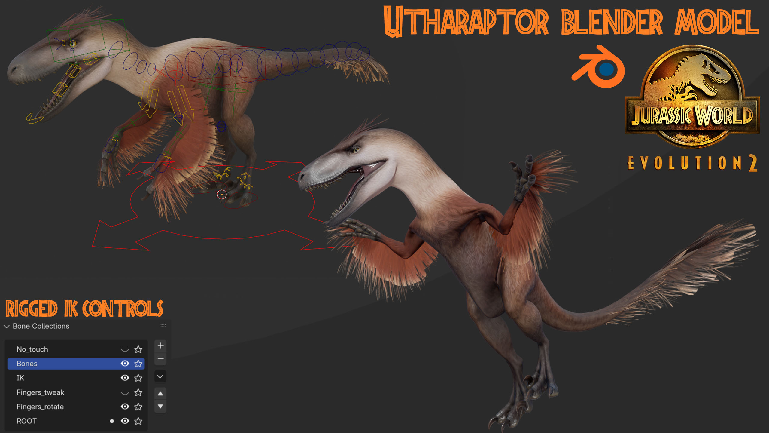 Open3DLab • JWE2 Dino pack 2