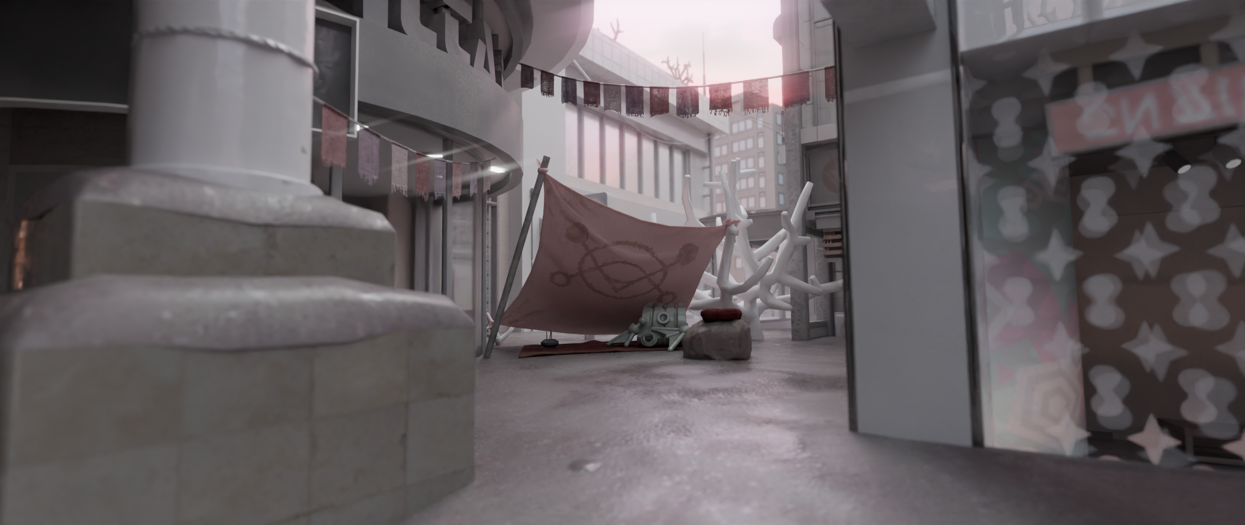Open3DLab • Inkopolis Square (Splatoon 3: Side Order), Blender 4.1.1