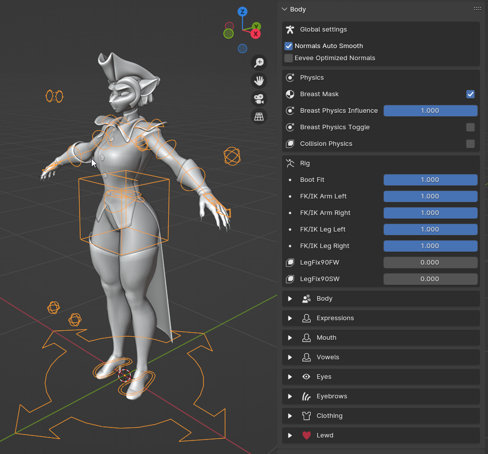 SmutBase • Captain Amelia - by WarfareMachine - Rigged with MustardUI