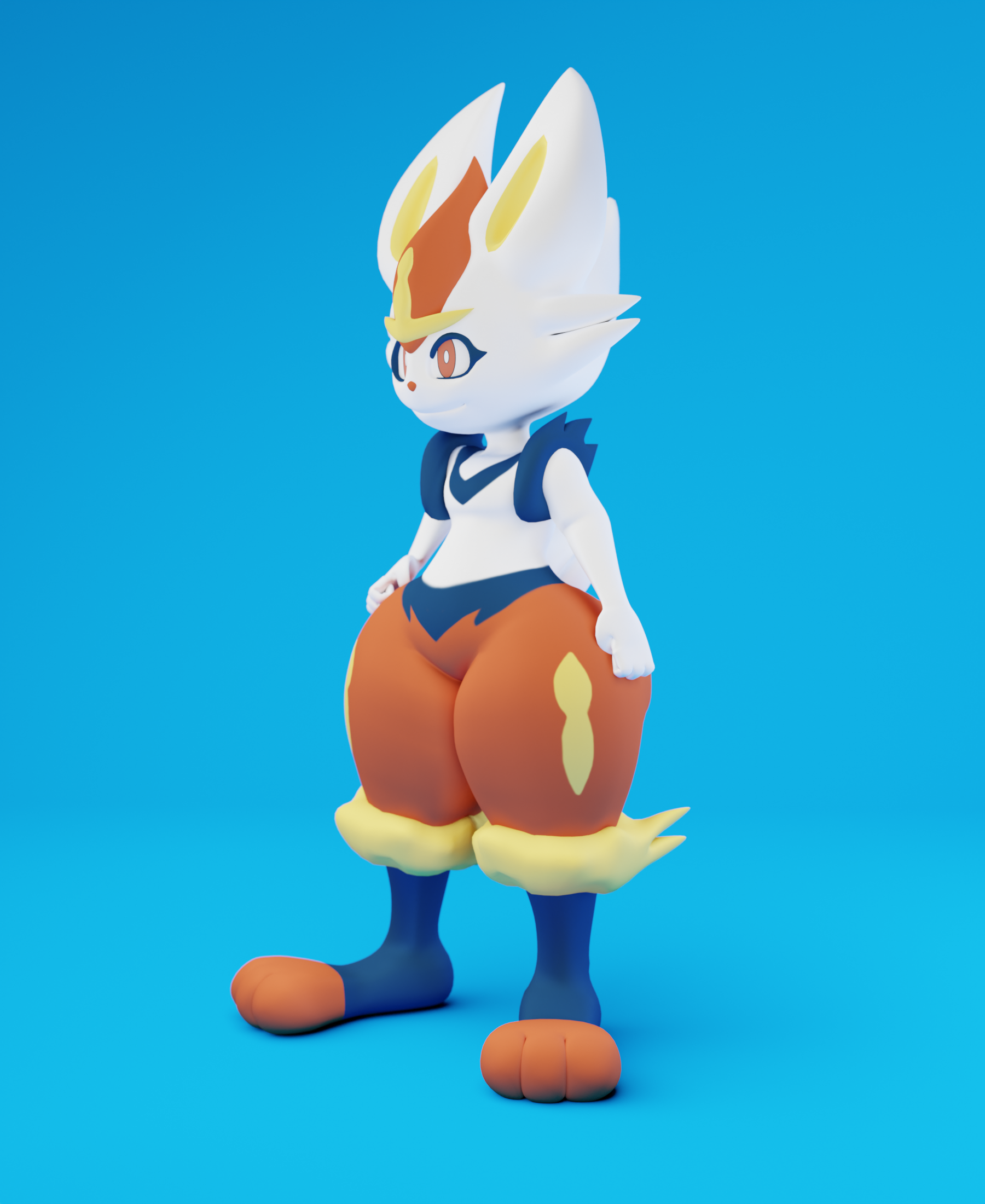 Open3DLab • [Pokemon] Cinderace Blender
