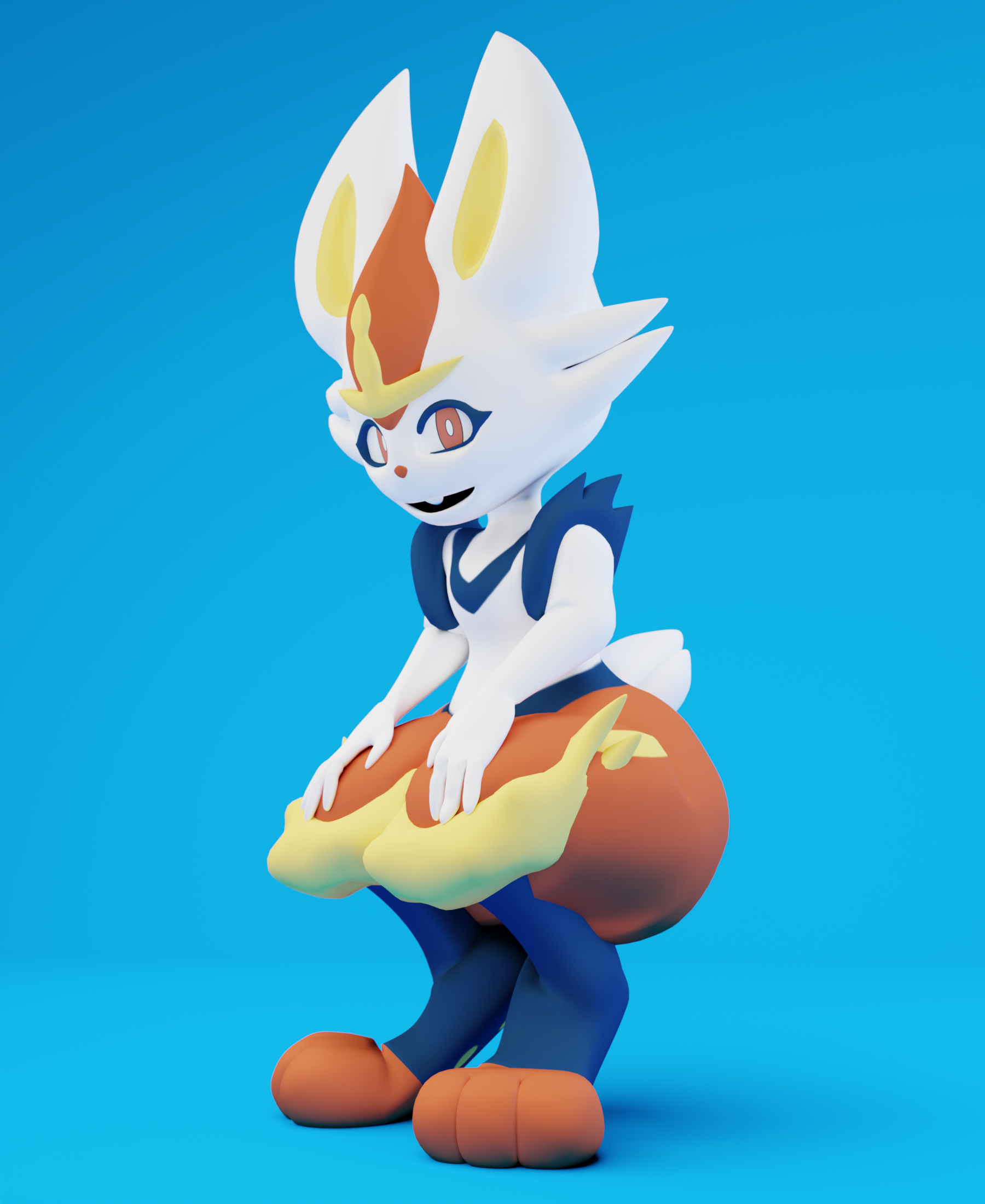 Open3DLab • [Pokemon] Cinderace Blender