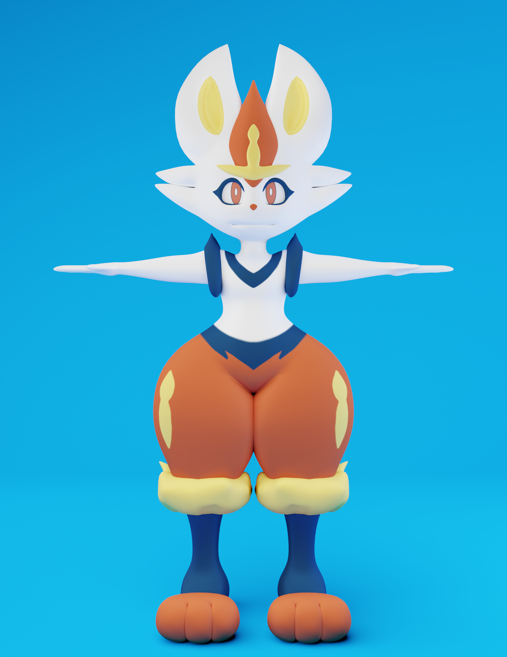 Open3DLab • [Pokemon] Cinderace Blender