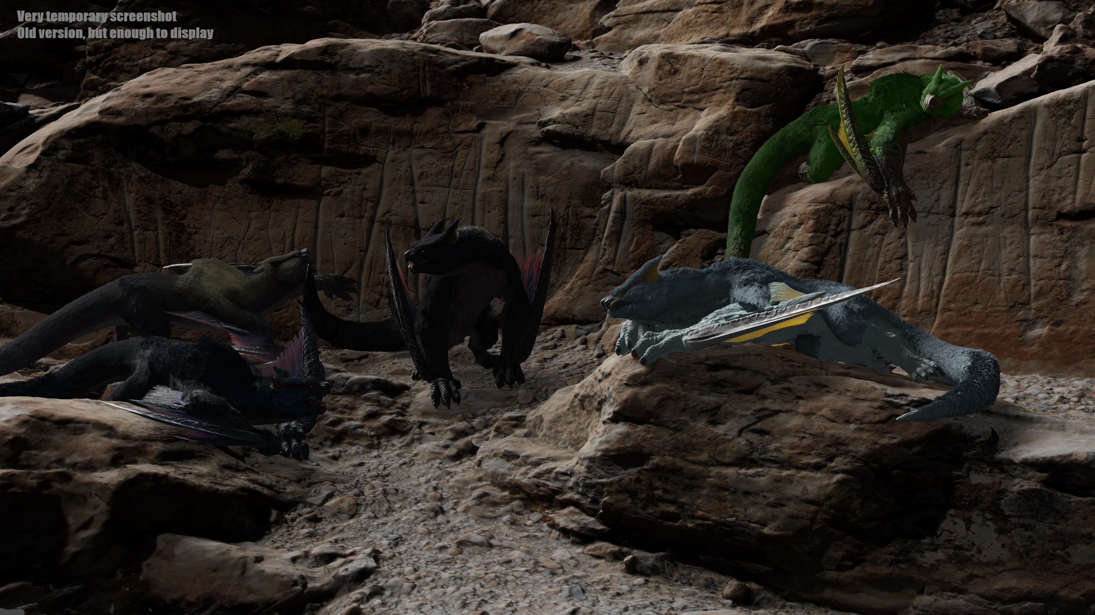 Open3DLab • MHW:I Nargacuga pack (+subspecies) v1.5b