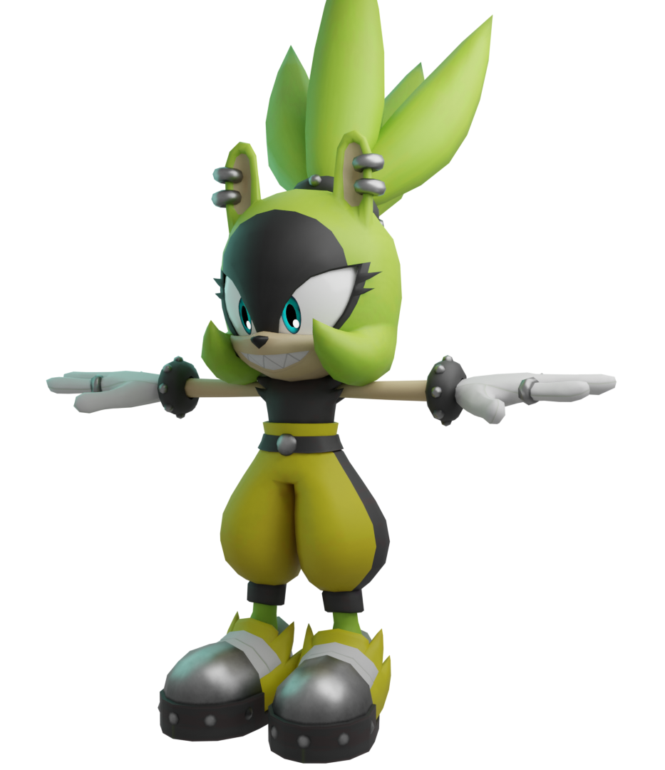 Open3DLab • random sonic character rigs made with quick rig