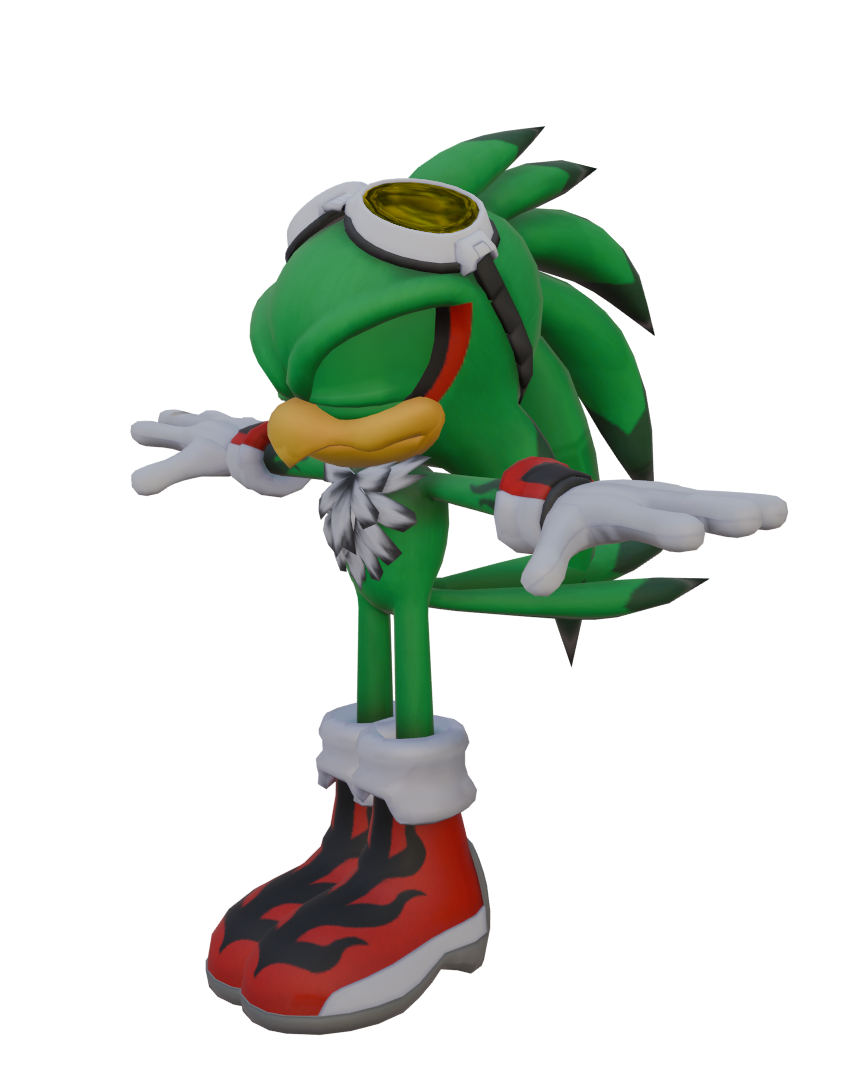 Open3DLab • random sonic character rigs made with quick rig