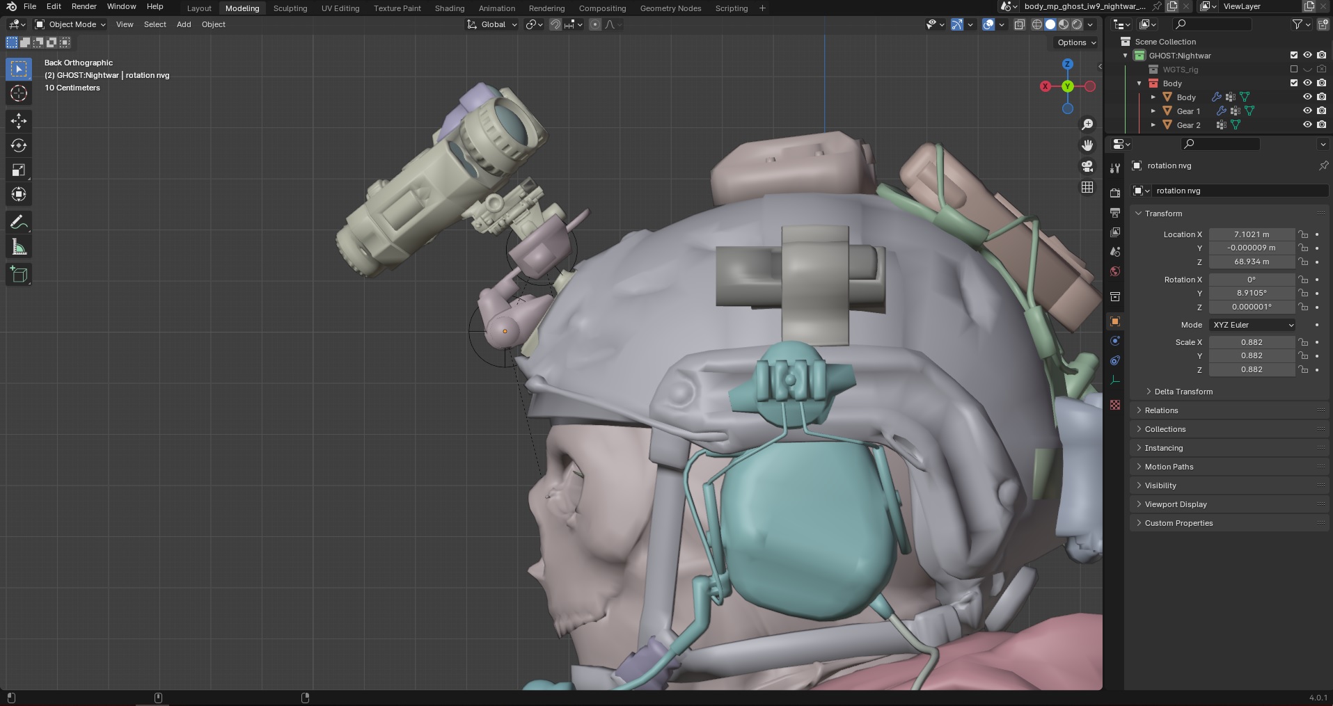 Open3DLab • Sci-Fi Helmet for Starfox Krystal