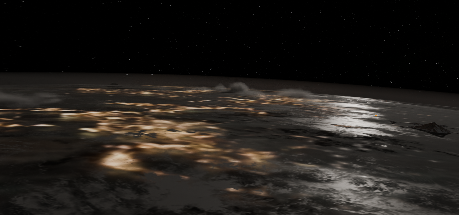 Open3DLab • close-up planet
