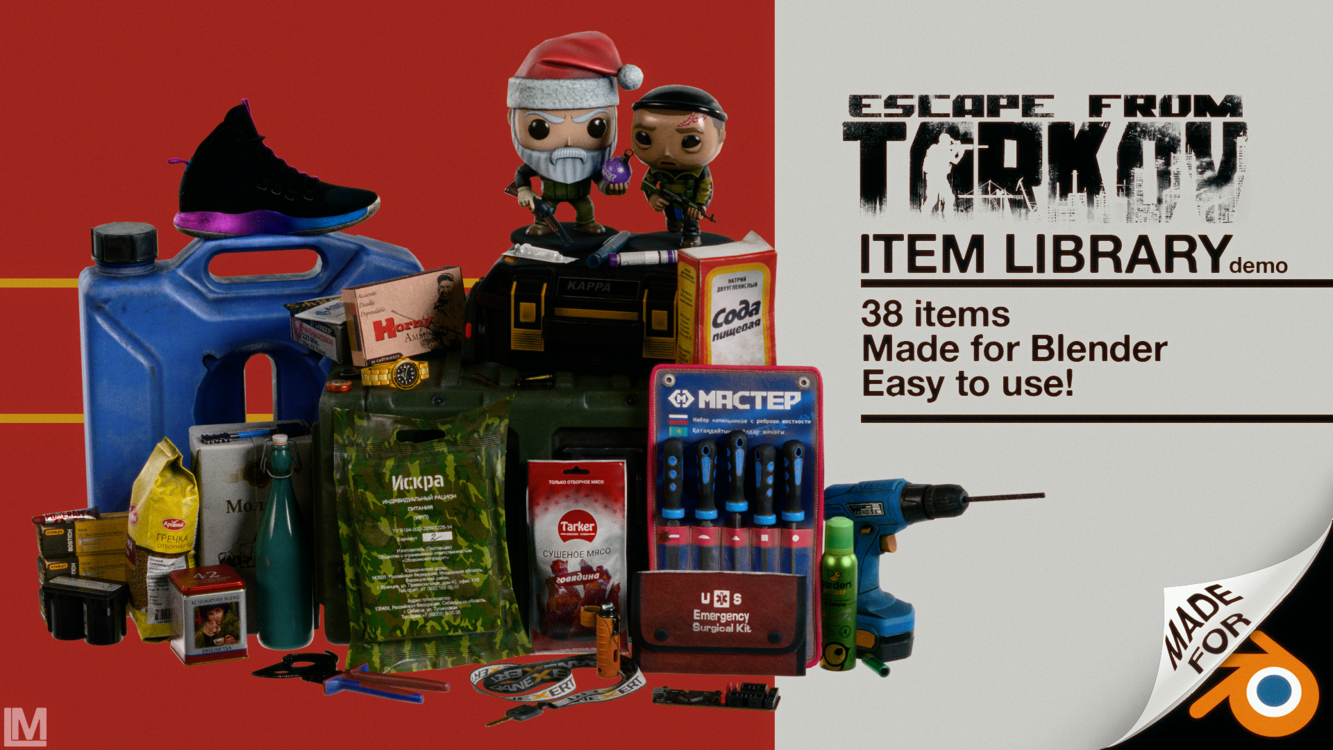 Open3DLab • Escape From Tarkov - Items/Loot Blender Asset Library ...