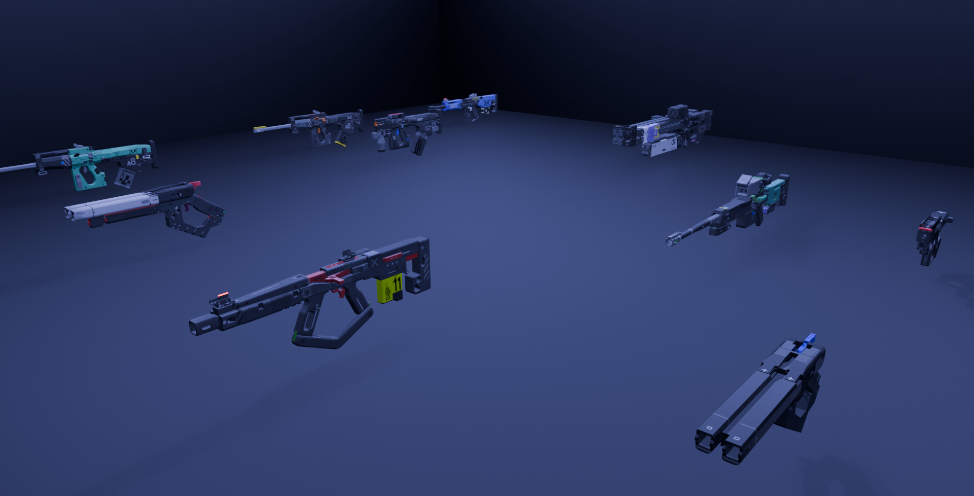 Open3DLab • Marathon Weapons Bundle #1