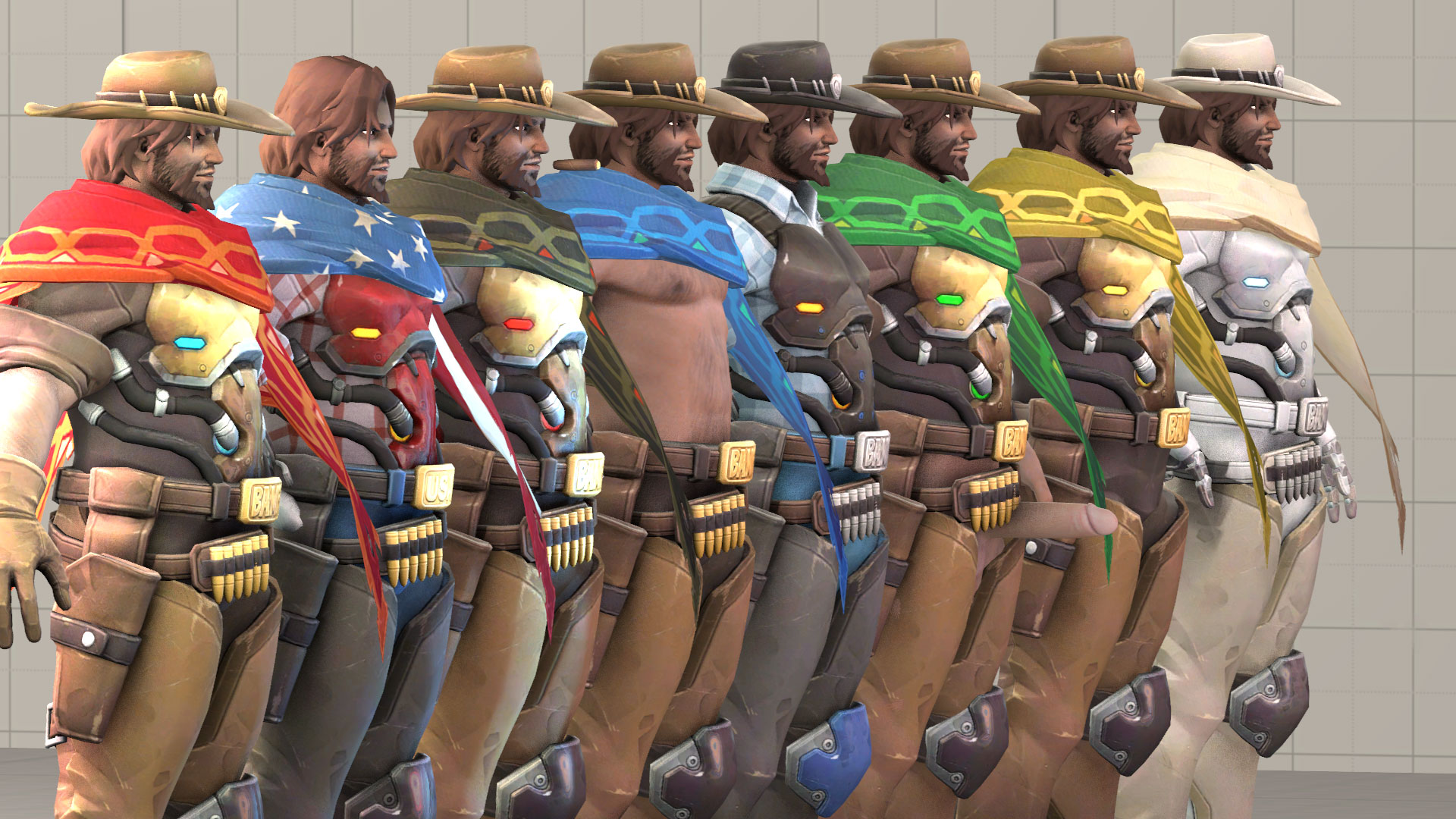 SFMLab • [Overwatch] McCree skin pack1