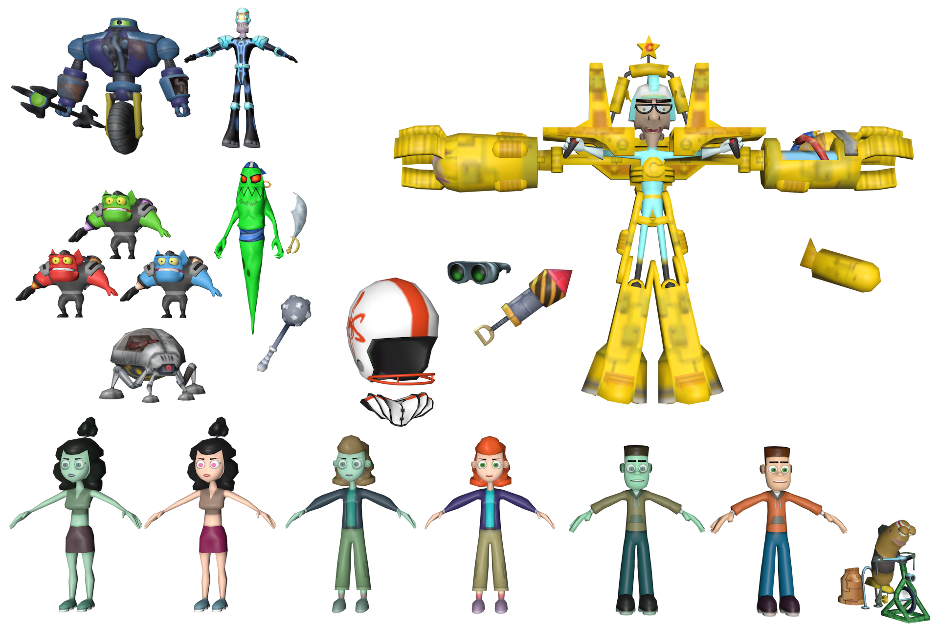 Open3DLab • Nicktoons Model Pack 2 (Unite and Volcano Island)