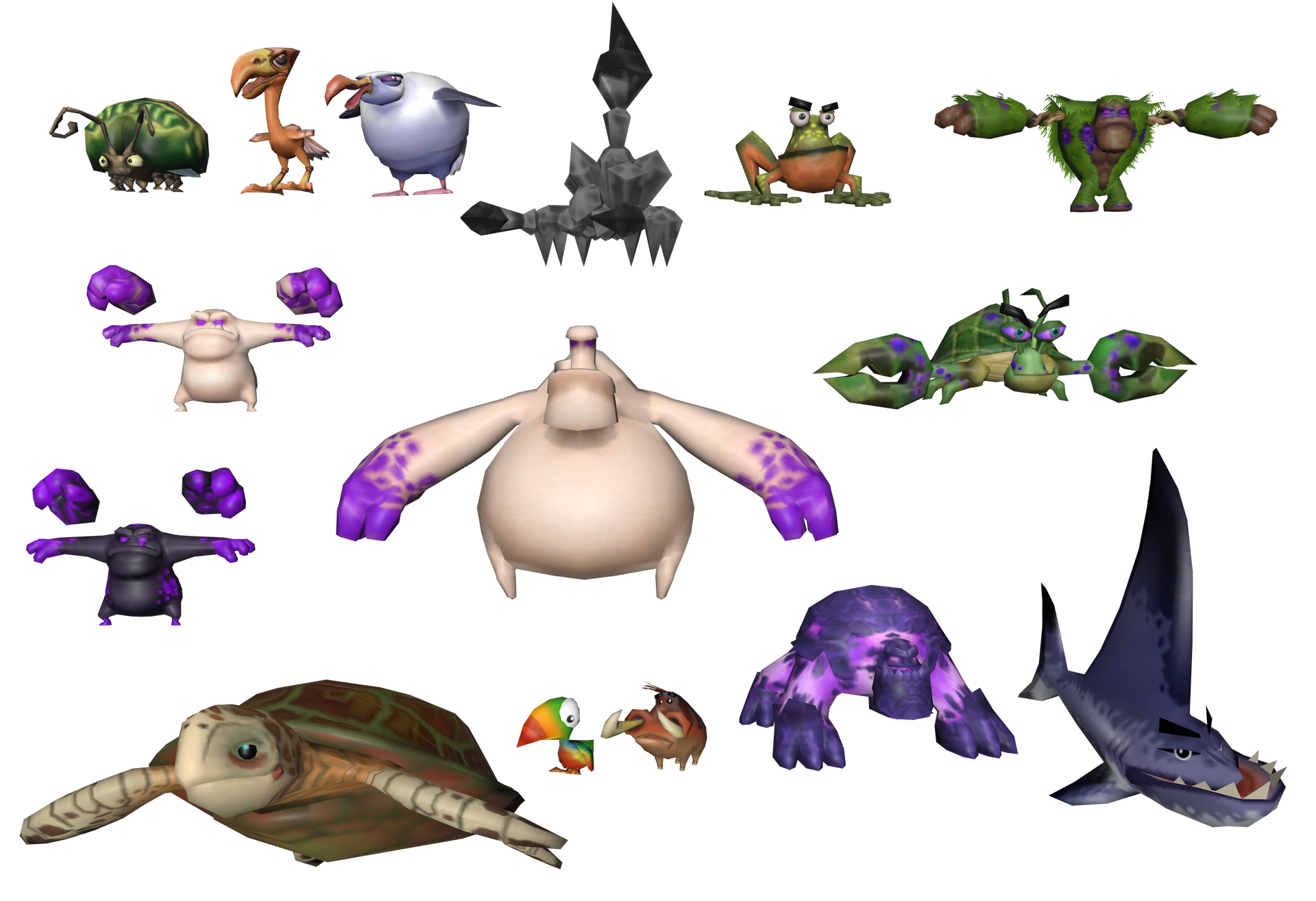 Open3DLab • Nicktoons Model Pack 2 (Unite and Volcano Island)