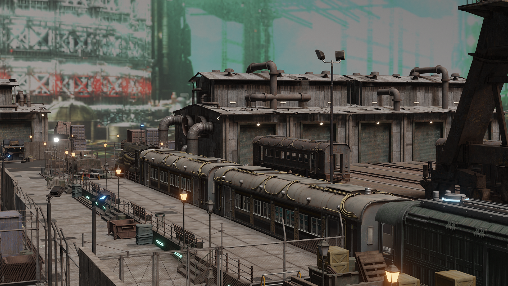 Open3DLab • Train Station Slum 7 - Final Fantasy 7 Remake