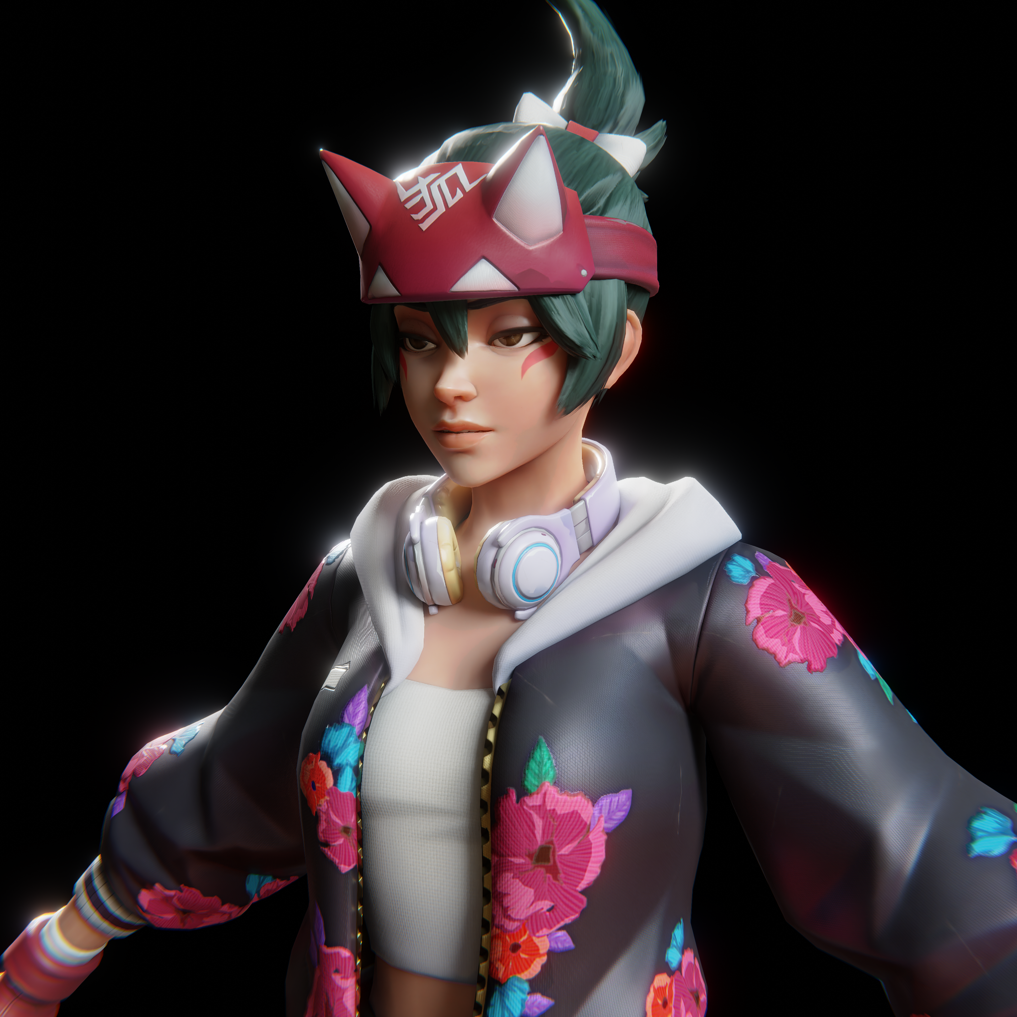 Open3DLab • Kiriko Athleisure Skin (Overwatch 2)