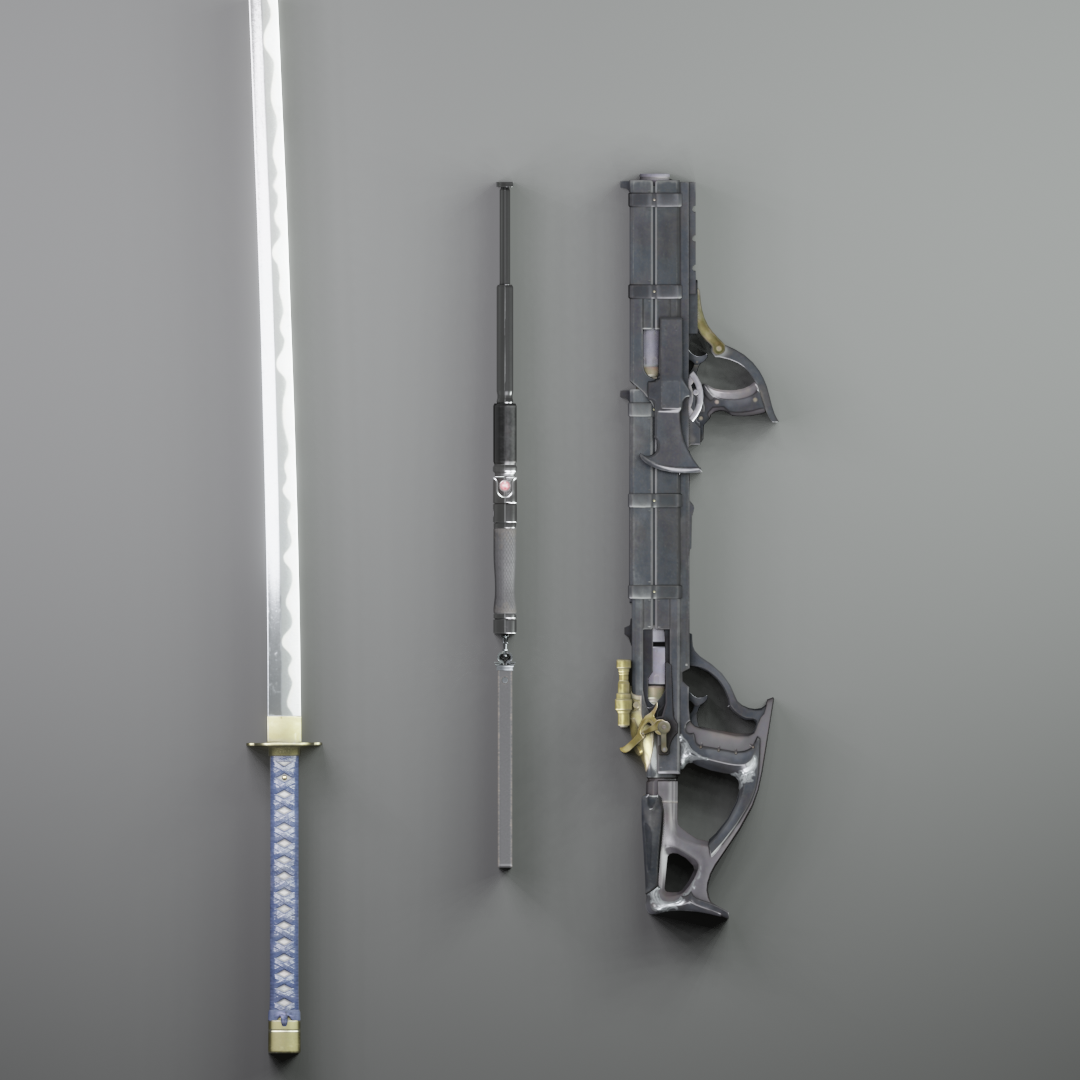 Open3DLab • FF7 - weapons