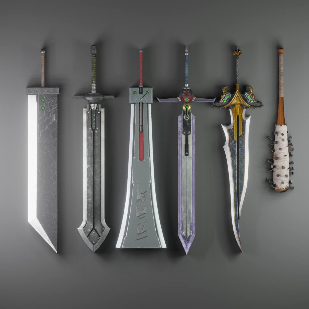 Open3DLab • FF7 - weapons