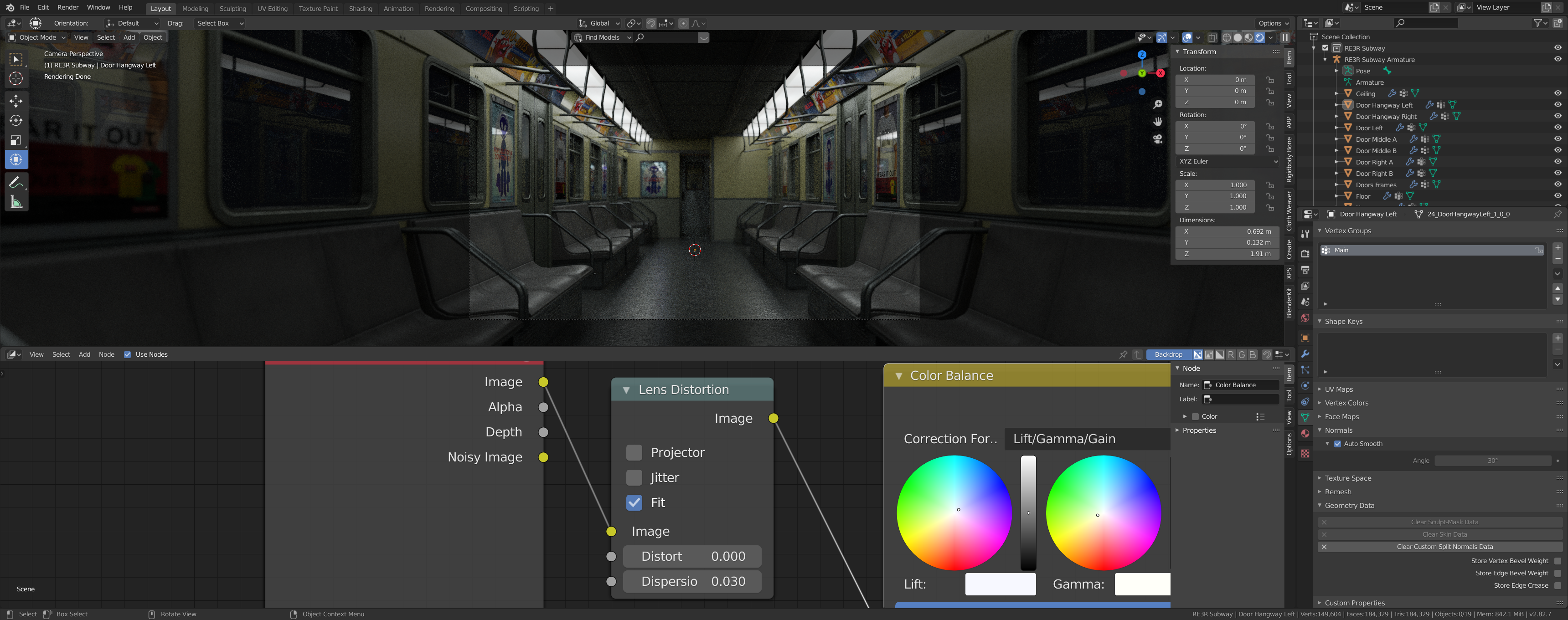 Open3DLab • [Resident Evil 3 Remake] Metro scene