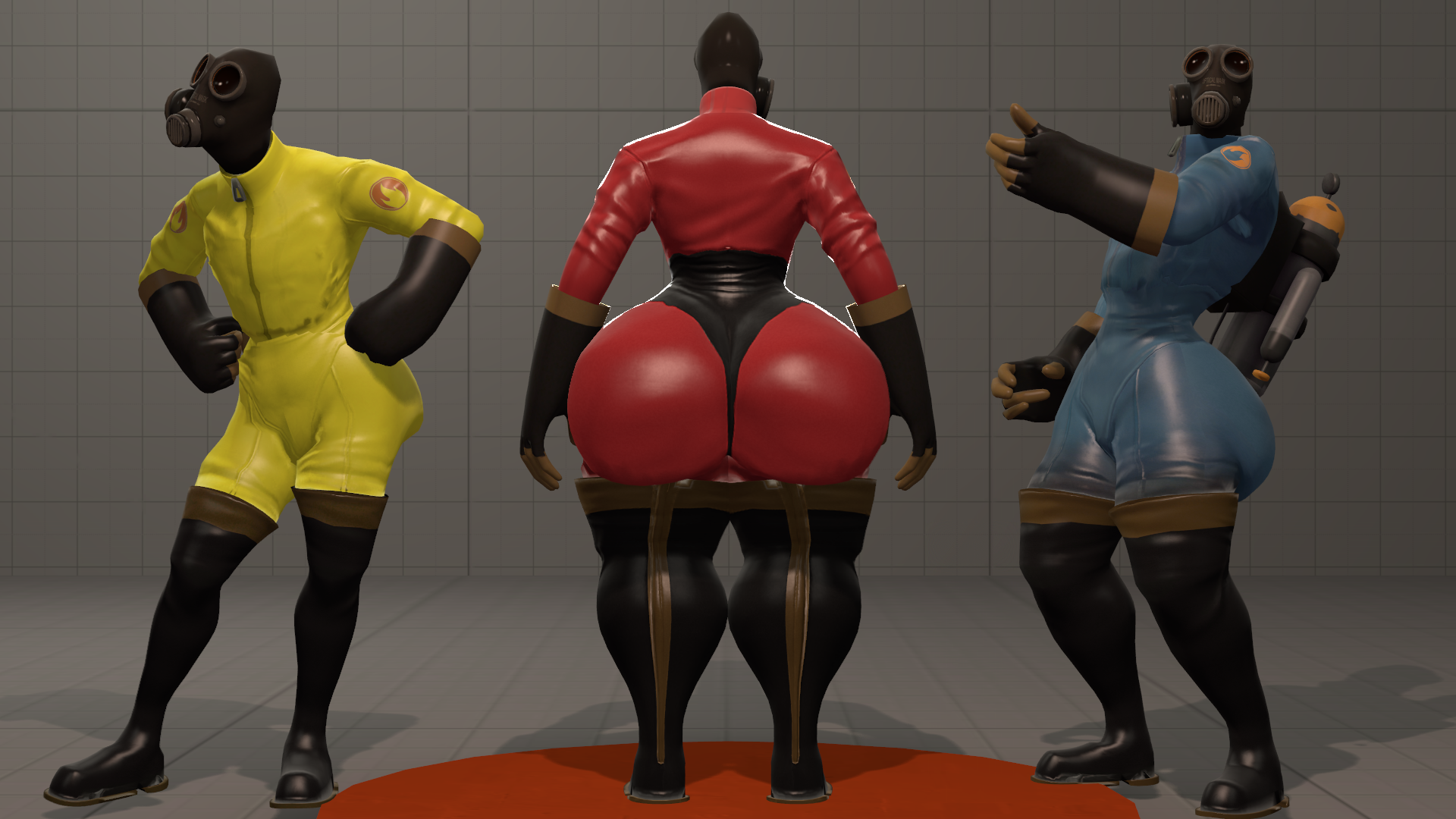 SFMLab • RubberMeat's (somewhat) expandable femboy pyro (Old model)