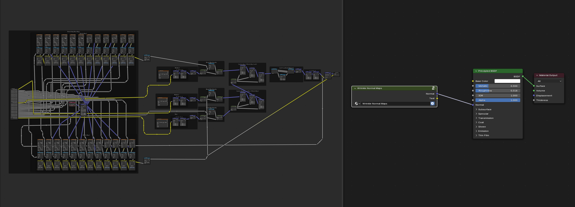 Open3DLab • Wrinkle (Normal) Map System for Blender 4.0+